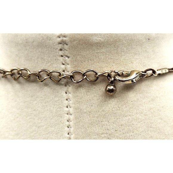 Triple Strand Floating Red Bead Necklace - 16" - Adjustable - Picture 2 of 2